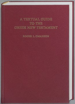 A Textual Guide to the Greek New Testament Online Sale