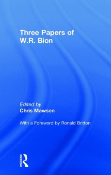 Three Papers of W. R. Bion Online Sale