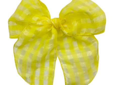 Yellow Sheer Plaid :: Oversized Traveler Cheap