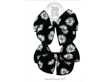 Black and White Daisy :: Mini Traveler Pigtail Set Fashion