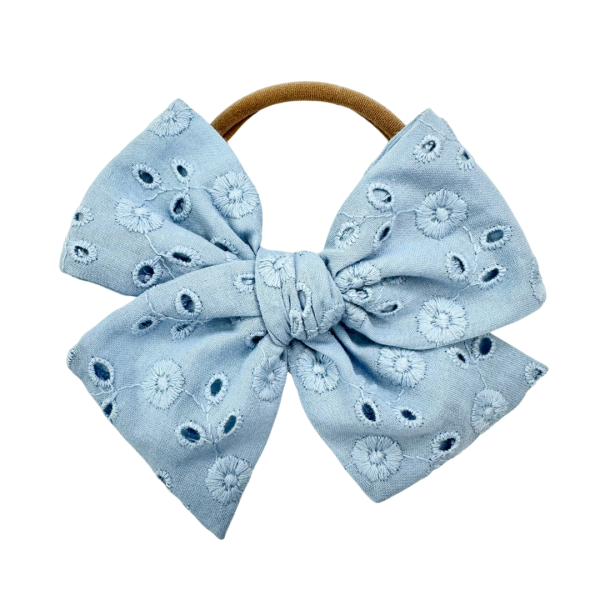 Blue Eyelet :: Voyager Bow Online Sale