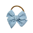 Blue Eyelet :: Mini Voyager Bow Cheap