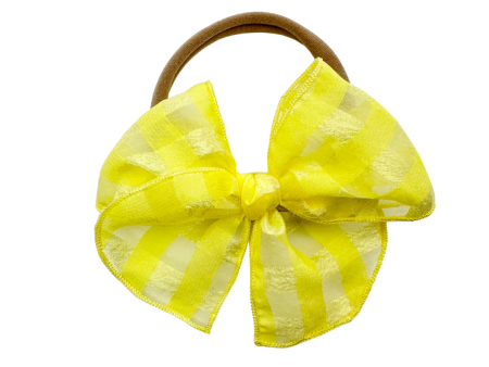 Yellow Sheer Plaid :: Mini Traveler Sale