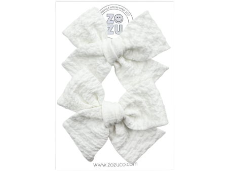 White Textured Crepe :: Mini Voyager Pigtail Set Online Hot Sale