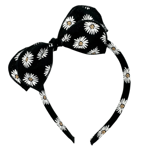 Black and White Daisy :: Traveler Big Girl Headband For Sale