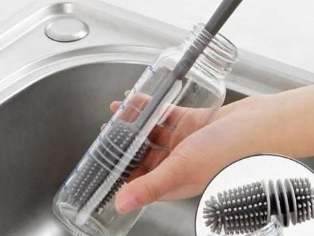 Bottle Cleaning Brush with Long Handle Plastic and Glass Water Bottle Cleaner(Pack of 2) Supply