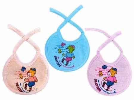 KIDS AND BEBS Baby Feeding Bibs, Bibs for New Born Baby, Baby Bibs, Cotton Bibs Bag typev (Orange, Blue, pink) For Sale